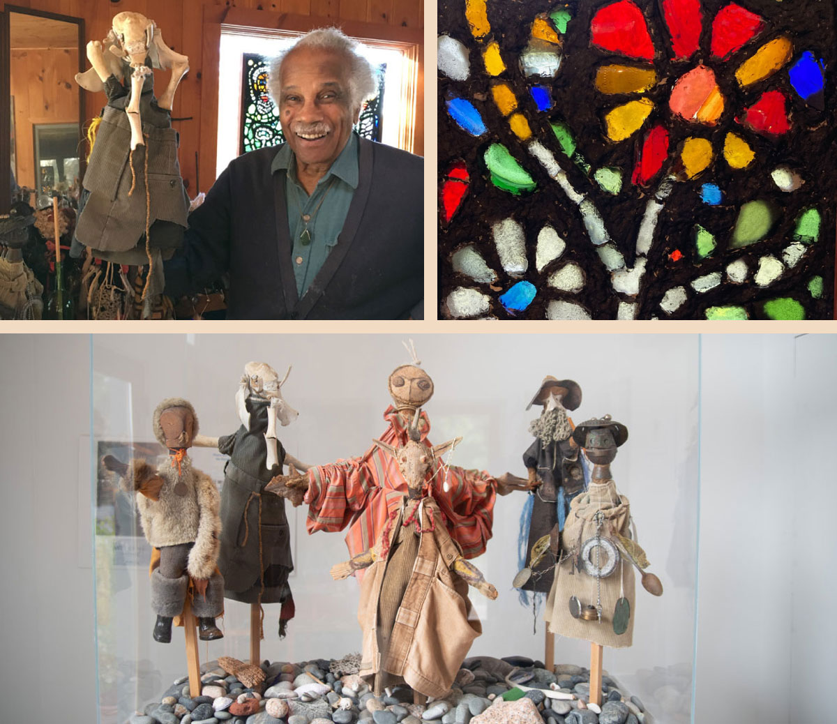 puppets and stained glass